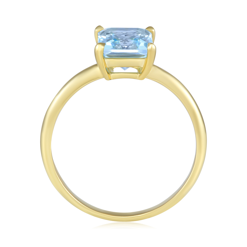 Inel Aur 18k Sky Blue Topaz , DERUVO