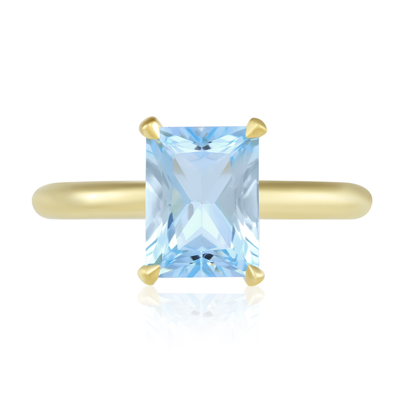 Inel Aur 18k Sky Blue Topaz , DERUVO