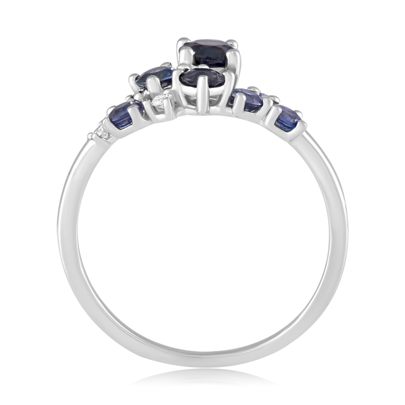 Inel Aur 18k Diamante, Safire DERUVO