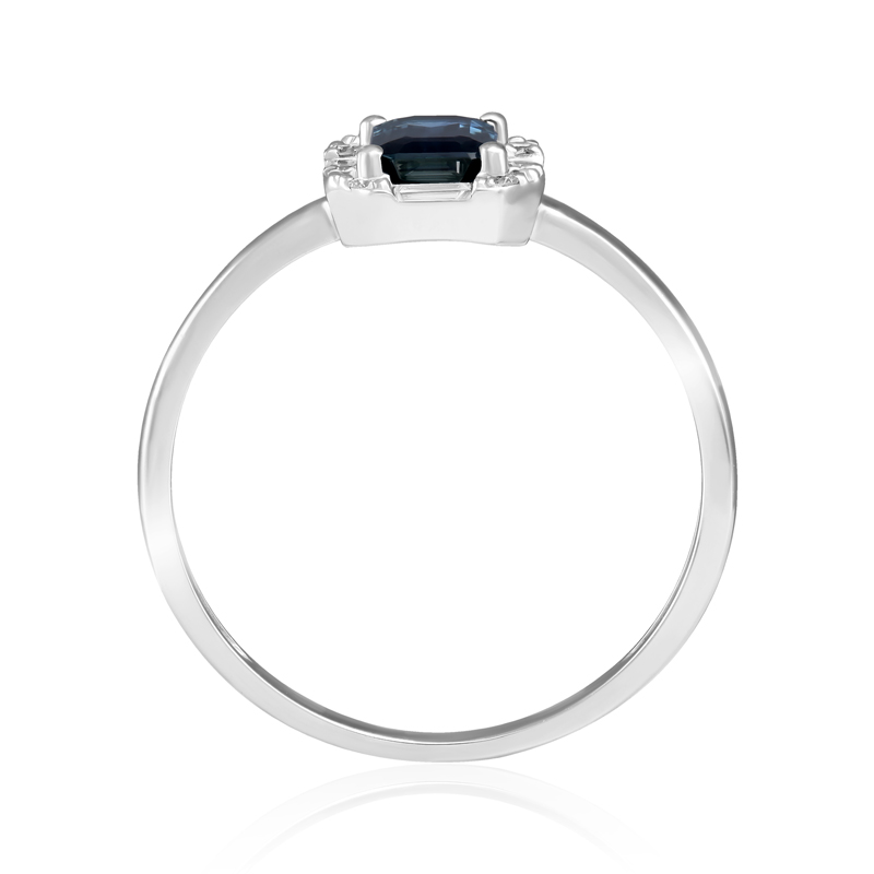 Inel Aur 18k Diamante, Safir DERUVO