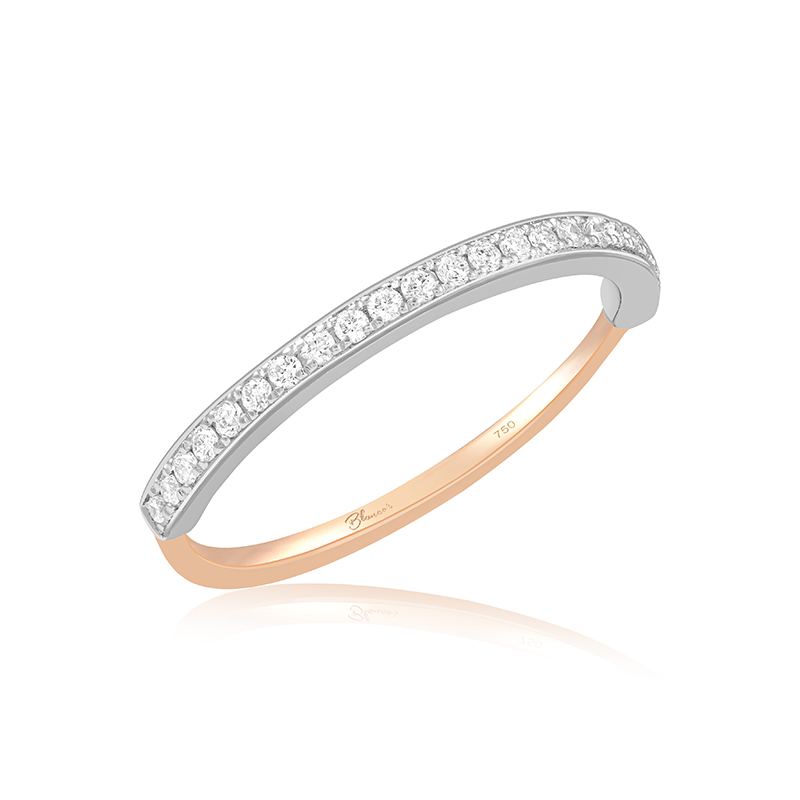 Inel Semi Eternity Aur 18k Diamante BLANCO'S