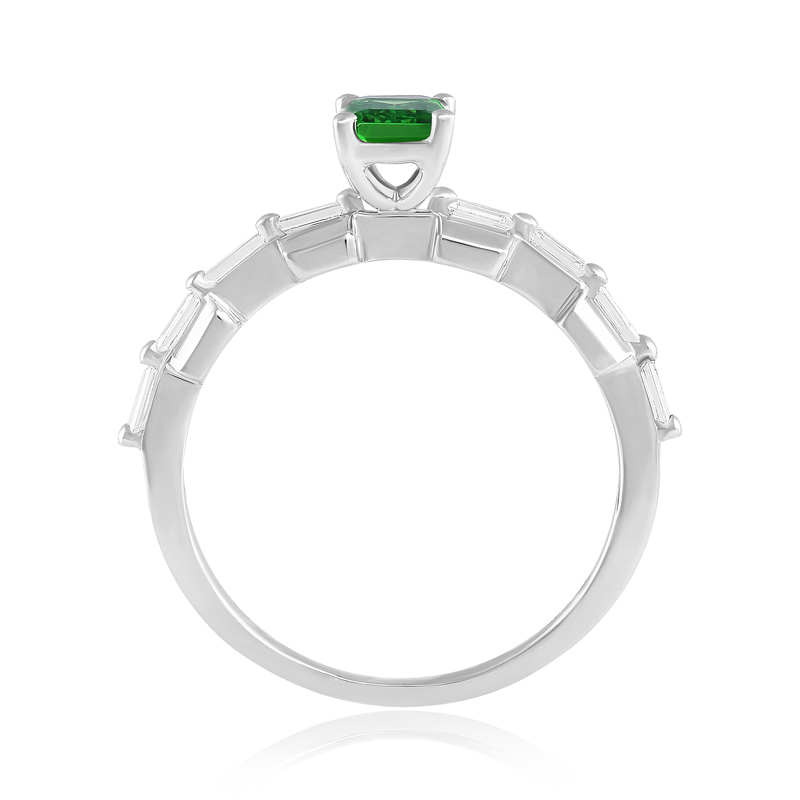 Inel Aur 18k Diamante, Tsavorit DERUVO Inel Aur 18k Diamante, Tsavorit DERUVO