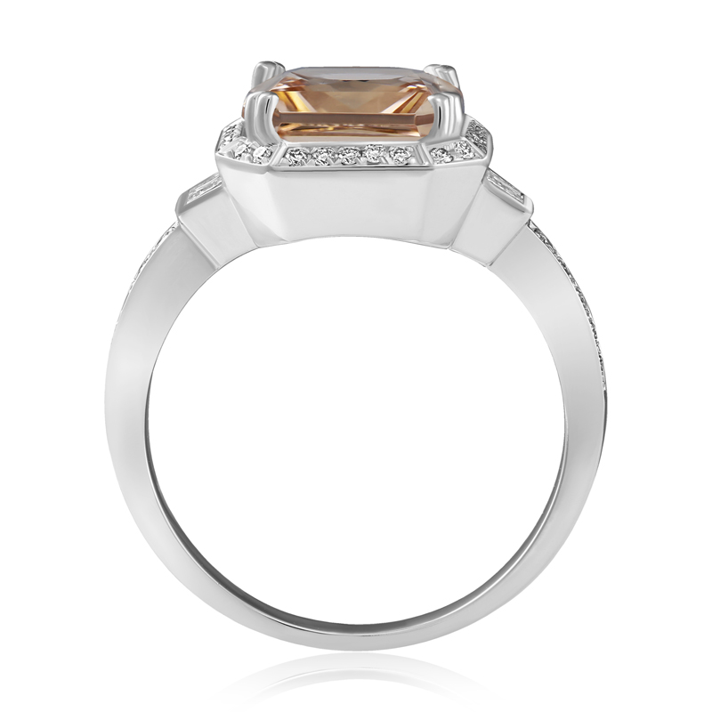 Inel Aur 18k Diamante, Morganit DERUVO