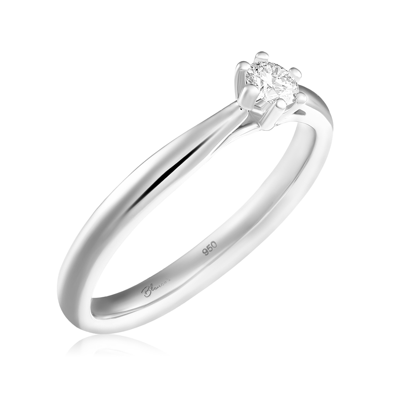 Inel Logodna Platina 950 Diamante BLANCO'S