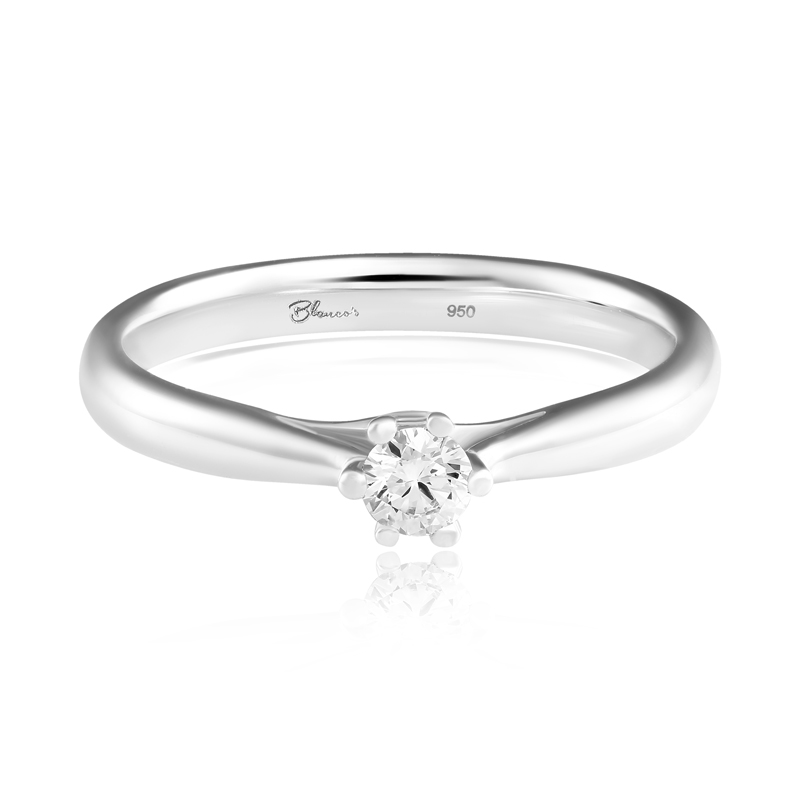 Inel Logodna Platina 950 Diamante BLANCO'S