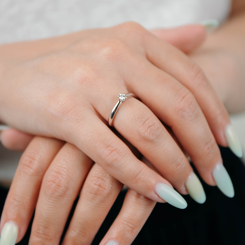 Inel Logodna Platina 950 Diamante BLANCO'S