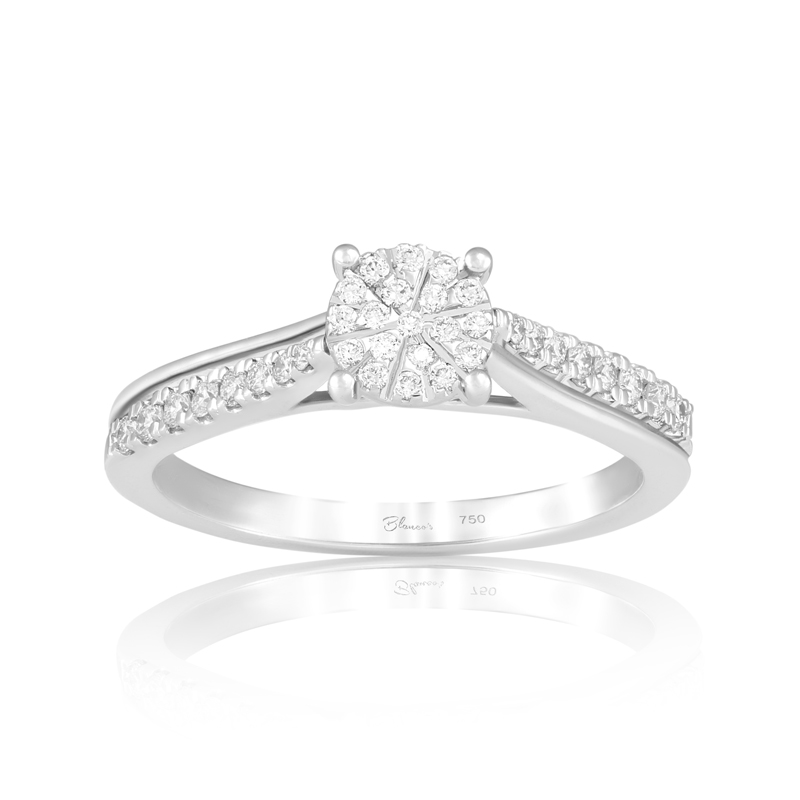 Inel Logodna Aur 18k Diamante BLANCO'S