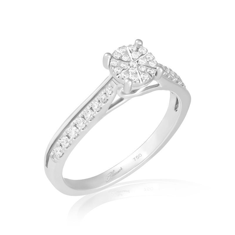 Inel Logodna Aur 18k Diamante BLANCO'S