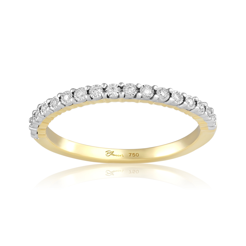 Inel Semi Eternity Aur 18k Diamante BLANCO'S