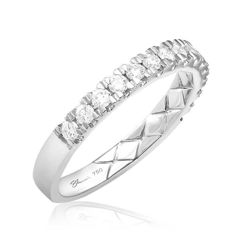 Inel Semi Eternity Aur 18k Diamante BLANCO'S Inel Semi Eternity Aur 18k Diamante BLANCO'S
