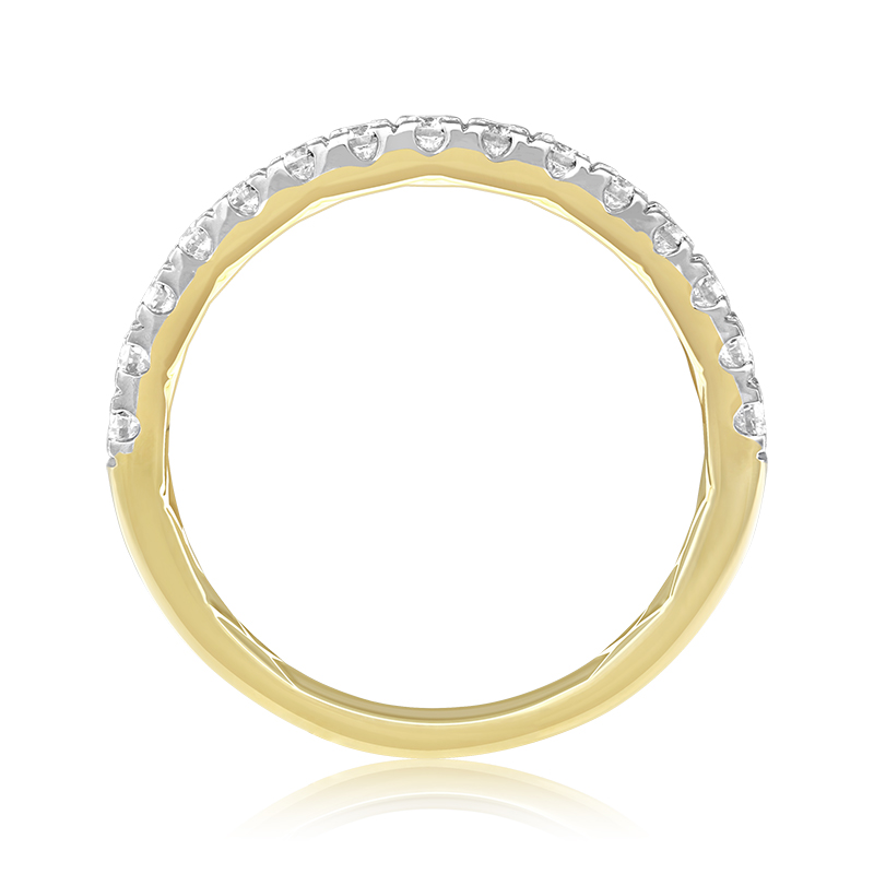 Inel Semi Eternity Aur 18k Diamante BLANCO'S Inel Semi Eternity Aur 18k Diamante BLANCO'S