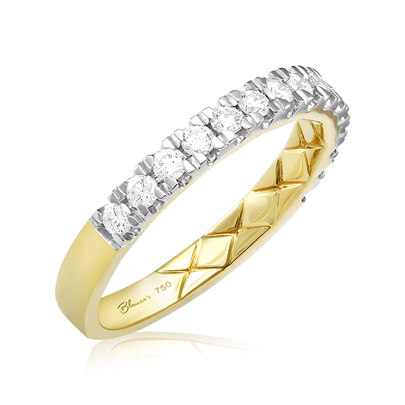 Inel Semi Eternity Aur 18k Diamante BLANCO'S Inel Semi Eternity Aur 18k Diamante BLANCO'S