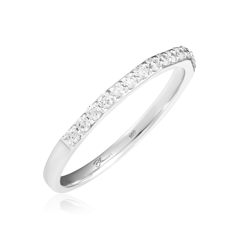 Inel Semi Eternity Platina 950 Diamante BLANCO'S