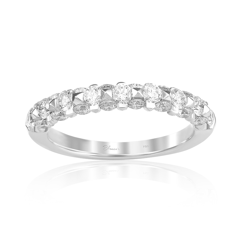 Inel Semi Eternity Aur 18k Diamante BLANCO'S