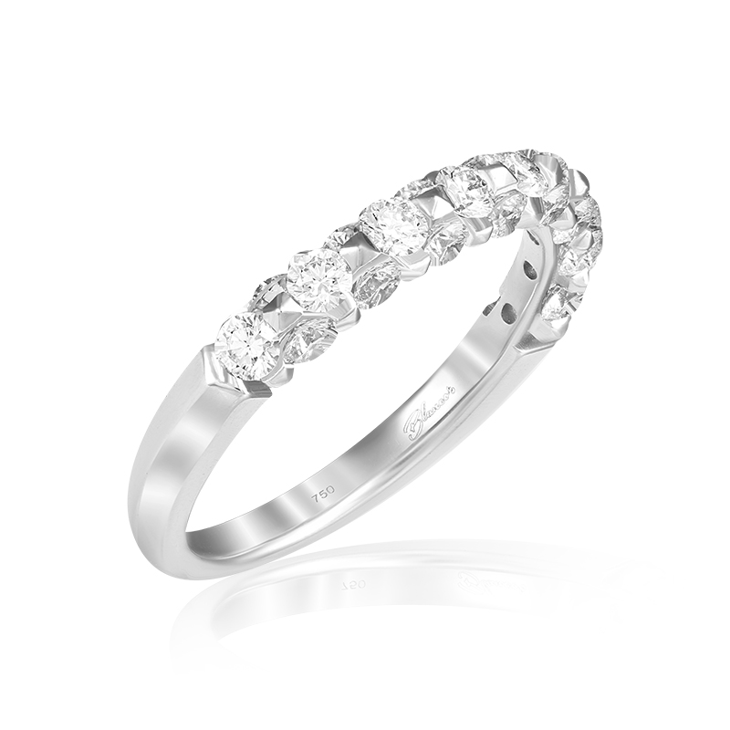 Inel Semi Eternity Aur 18k Diamante BLANCO'S