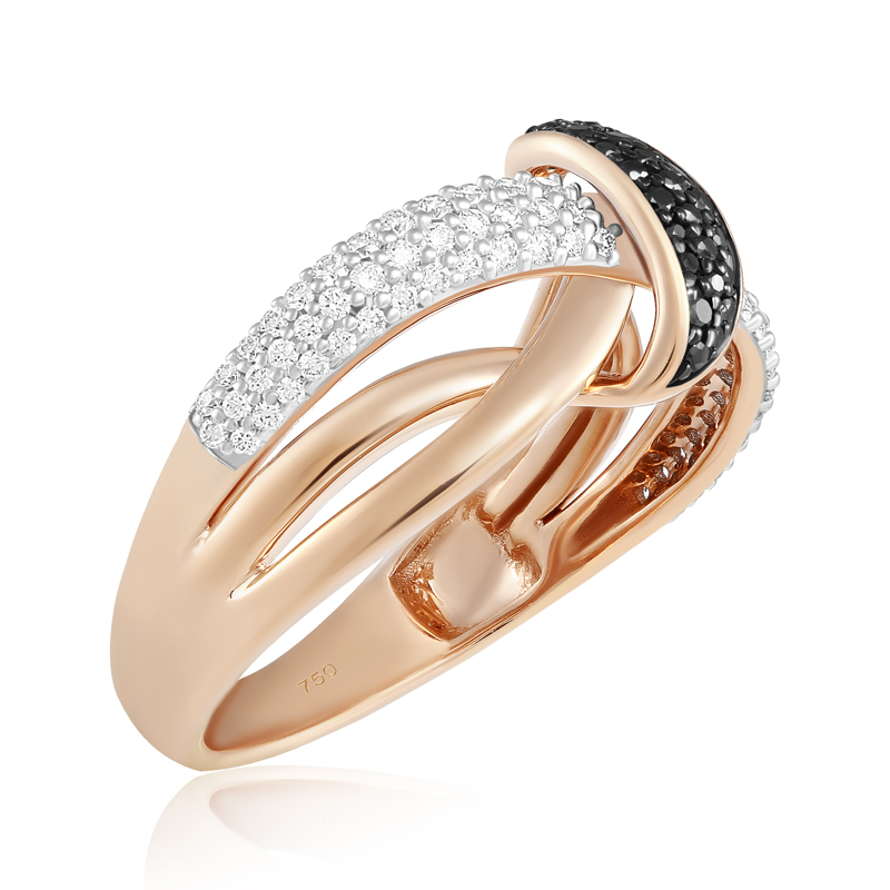 Inel Aur 18k Diamante, Diamante Negre DERUVO Inel Aur 18k Diamante, Diamante Negre DERUVO