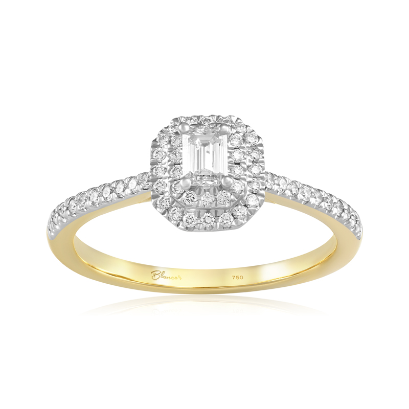 Inel Logodna Aur 18k Diamante BLANCO'S