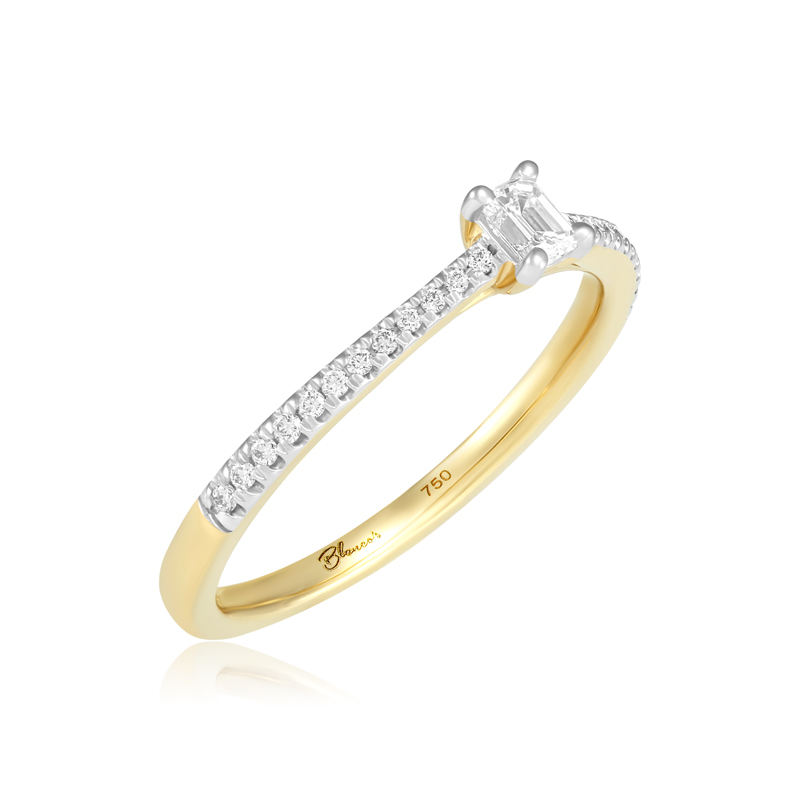 Inel Logodna Aur 18k Diamante BLANCO'S