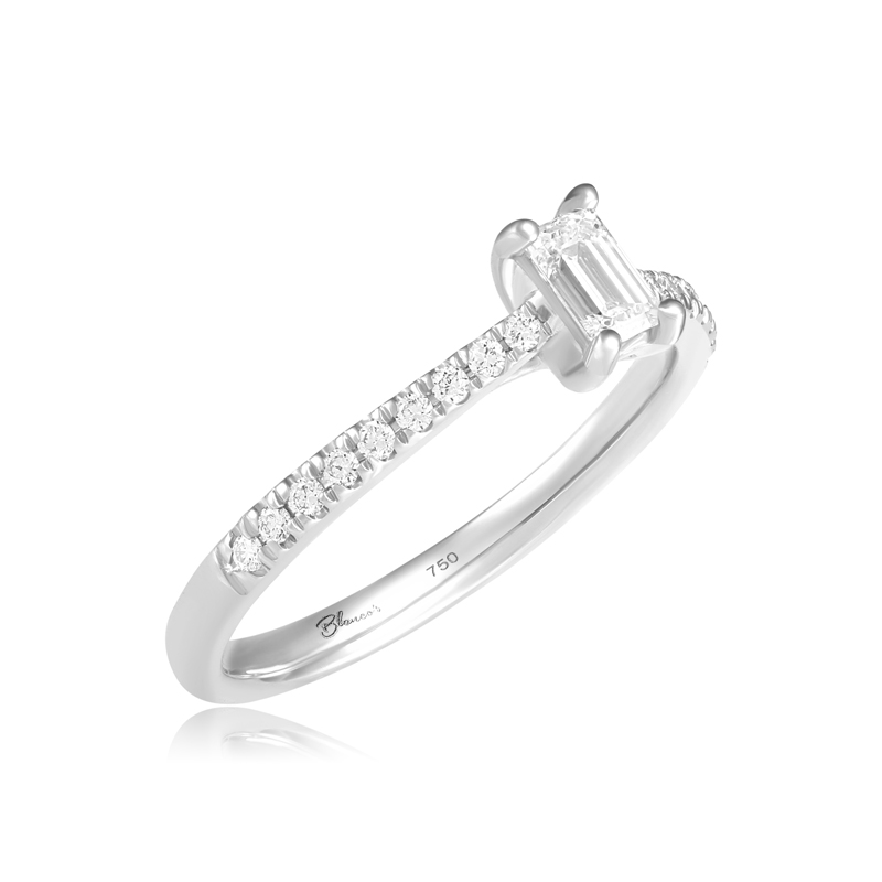 Inel Logodna Aur 18k Diamante BLANCO'S