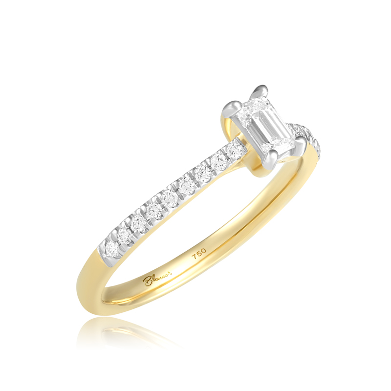 Inel Logodna Aur 18k Diamante BLANCO'S