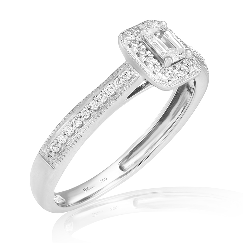 Inel Logodna Aur 18k Diamante BLANCO'S