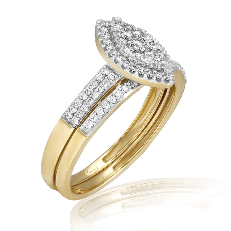 Set Inele Aur 18k Diamante BLANCO'S