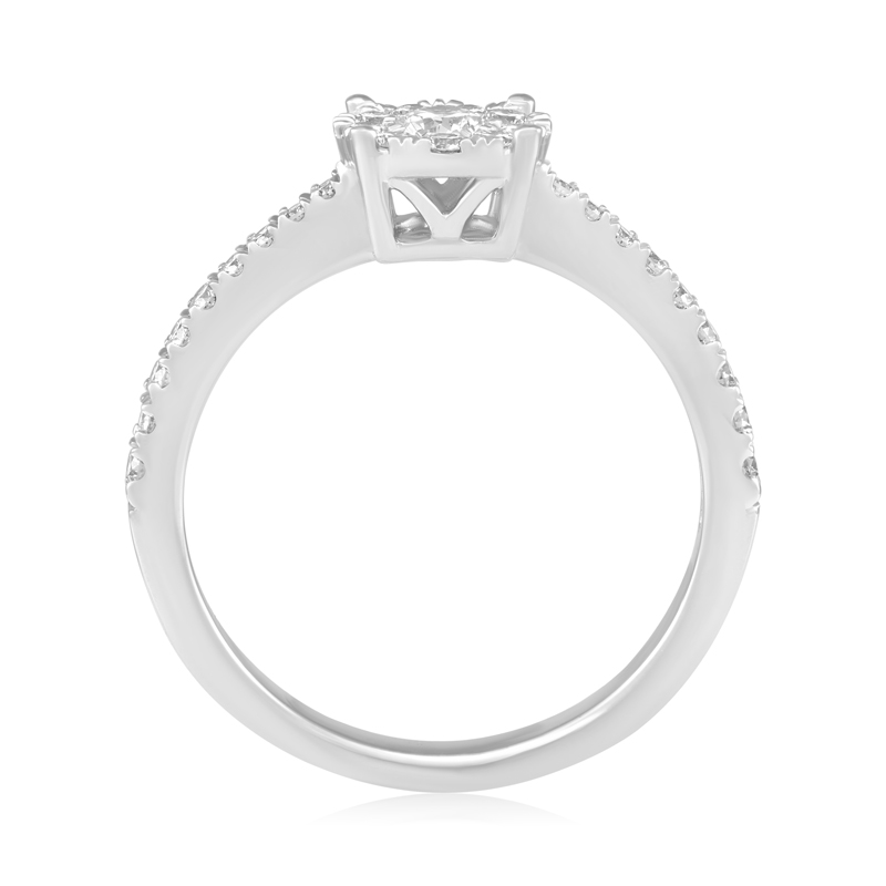 Inel Logodna Aur 18k Diamante BLANCO'S