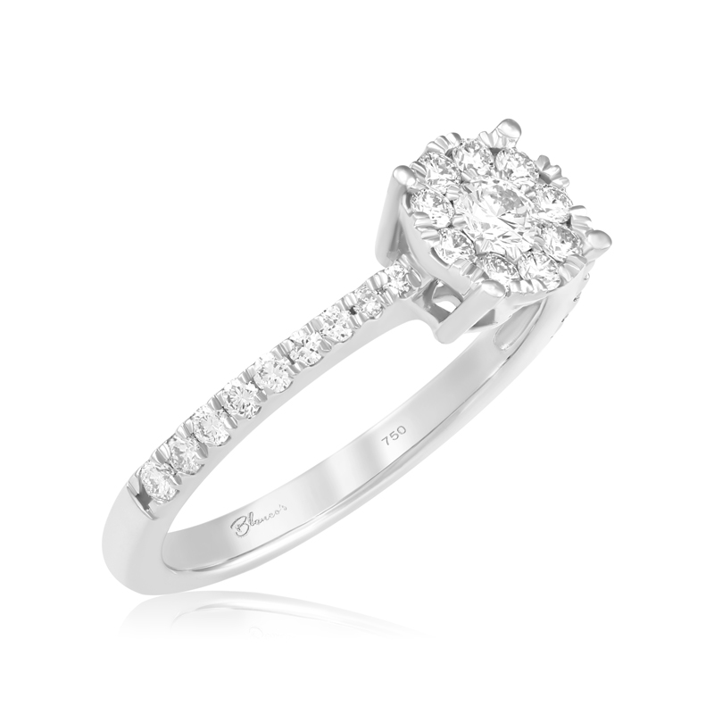 Inel Logodna Aur 18k Diamante BLANCO'S