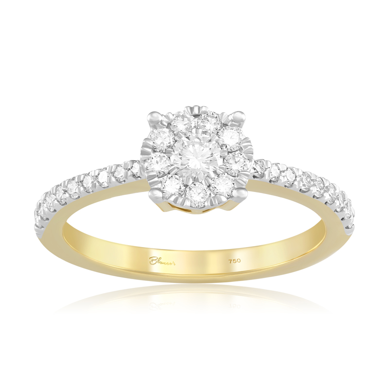 Inel Logodna Aur 18k Diamante BLANCO'S