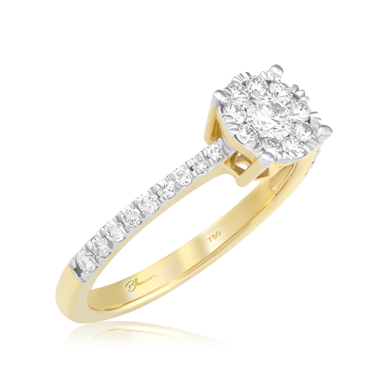 Inel Logodna Aur 18k Diamante BLANCO'S