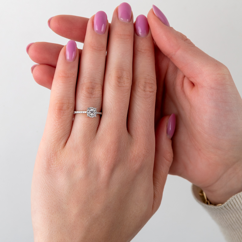 Inel Logodna Aur 18k Diamante BLANCO'S