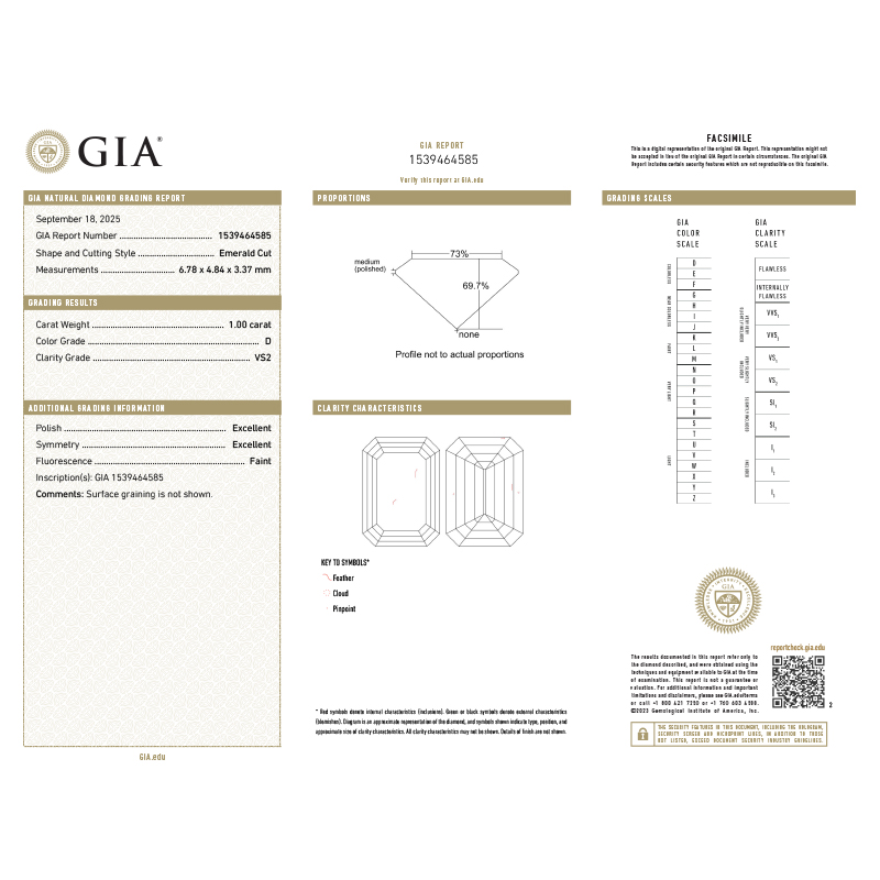 Inel Logodna Aur 18k Diamant GIA BLANCO'S