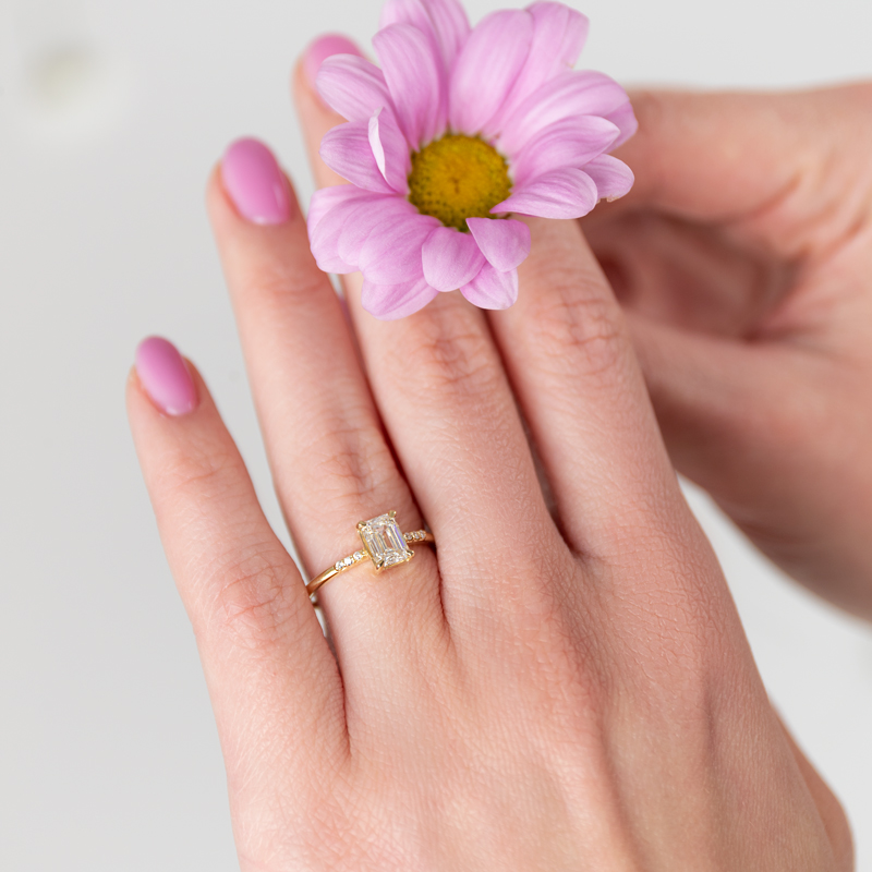 Inel Logodna Aur 18k Diamant GIA BLANCO'S