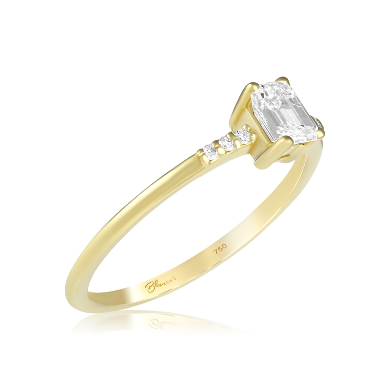 Inel Logodna Aur 18k Diamant GIA BLANCO'S