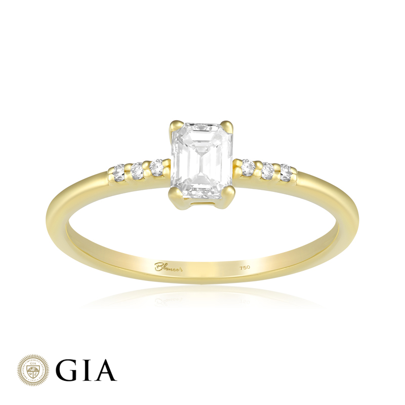 Inel Logodna Aur 18k Diamant GIA BLANCO'S