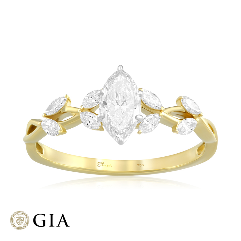 Inel Logodna Aur 18k Diamant GIA BLANCO'S 