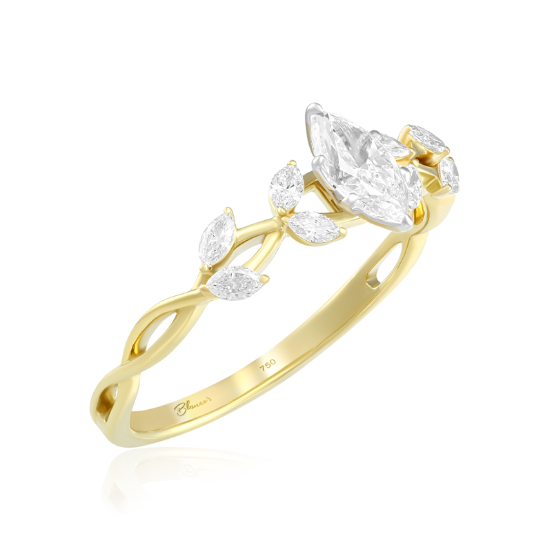 Inel Logodna Aur 18k Diamant GIA BLANCO'S 