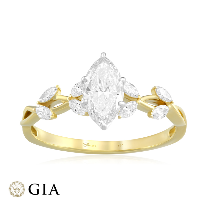 Inel Logodna Aur 18k Diamant GIA BLANCO'S