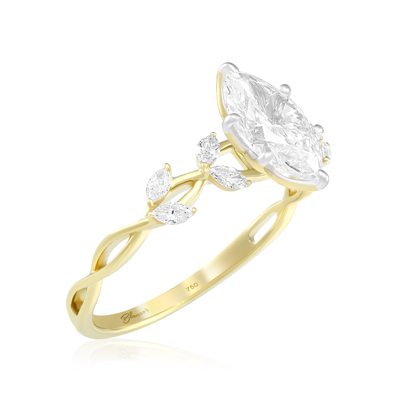 Inel Logodna Aur 18k Diamant GIA BLANCO'S