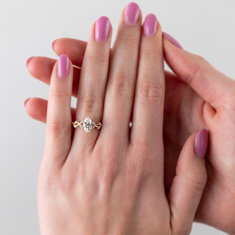 Inel Logodna Aur 18k Diamant GIA BLANCO'S