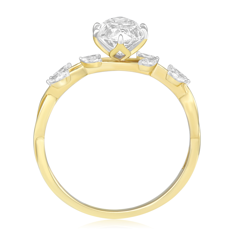 Inel Logodna Aur 18k Diamant GIA BLANCO'S 
