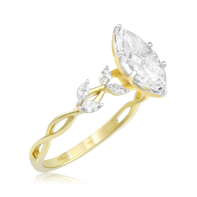 Inel Logodna Aur 18k Diamant GIA BLANCO'S 