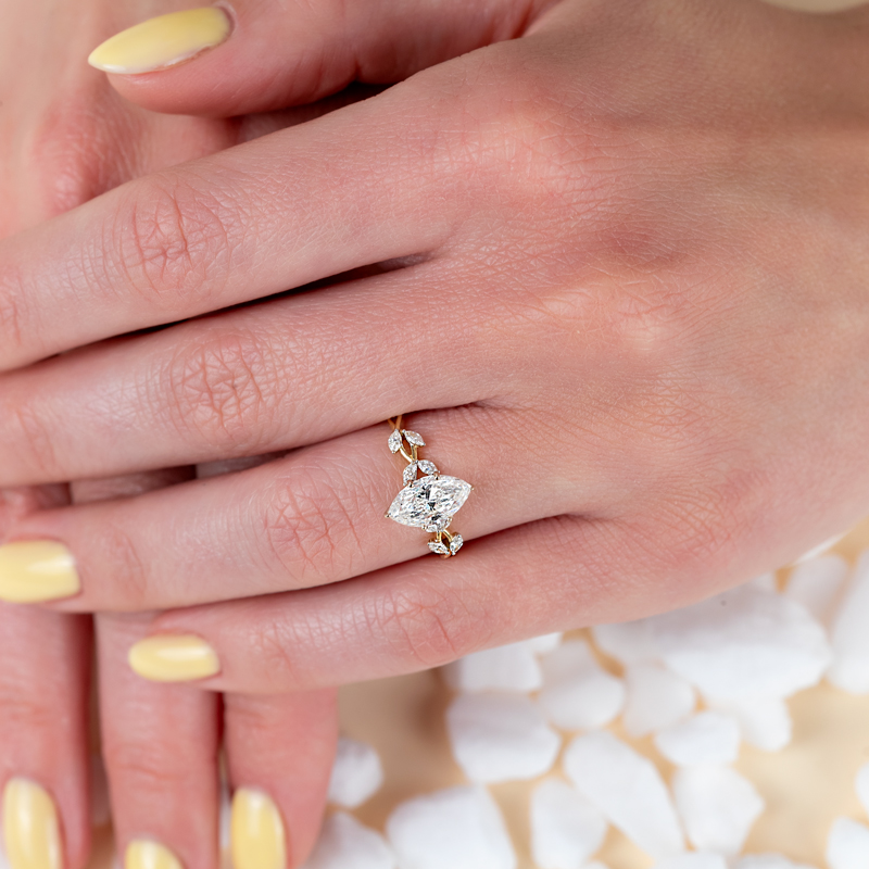 Inel Logodna Aur 18k Diamant GIA BLANCO'S 
