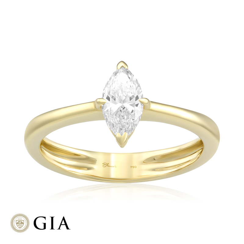 Inel Logodna Aur 18k Diamant GIA BLANCO'S