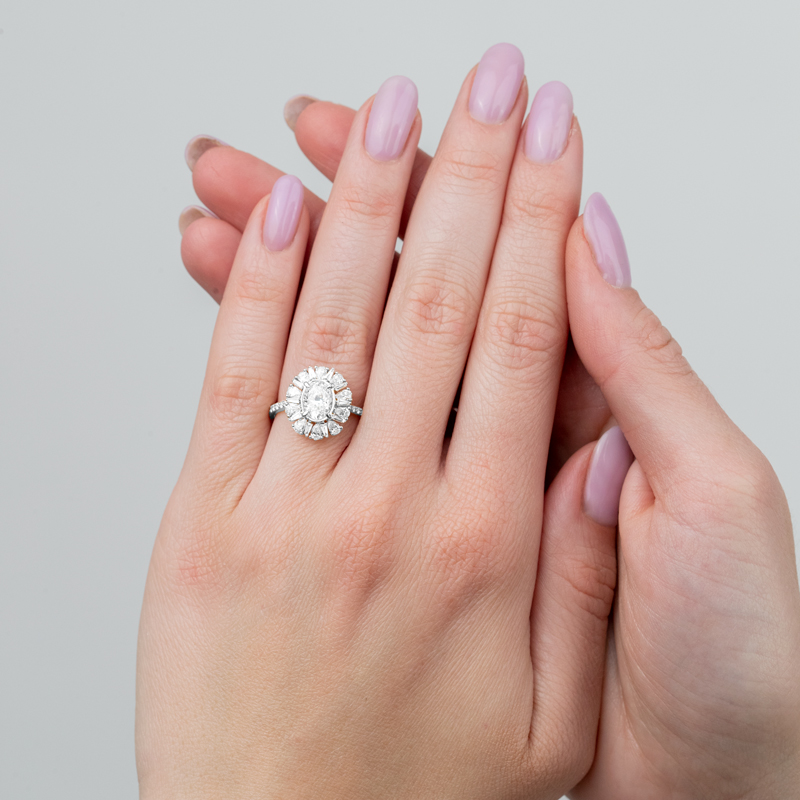Inel Logodna Aur 18k Diamant GIA BLANCO'S
