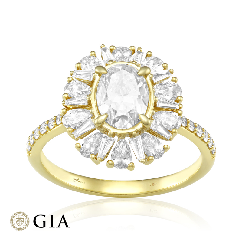 Inel Logodna Aur 18k Diamant GIA BLANCO'S