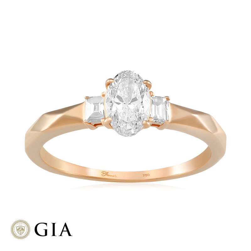 Inel Logodna Aur 18k Diamant GIA BLANCO'S