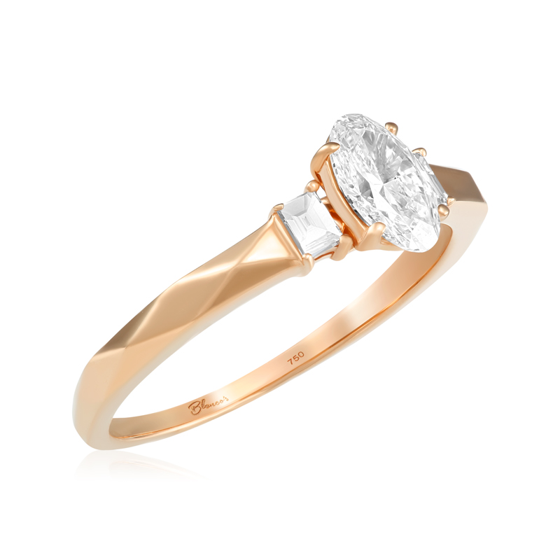 Inel Logodna Aur 18k Diamant GIA BLANCO'S