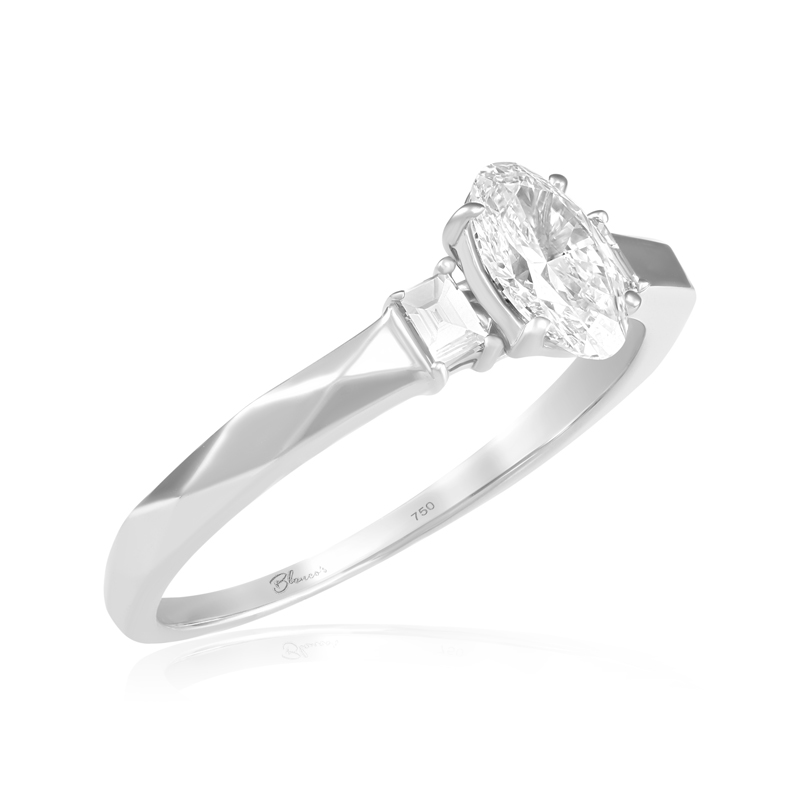 Inel Logodna Aur 18k Diamant GIA BLANCO'S