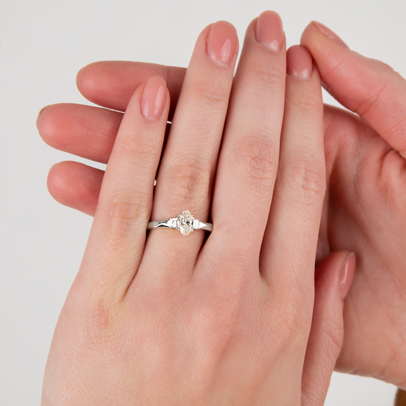 Inel Logodna Aur 18k Diamant GIA BLANCO'S